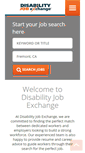 Mobile Screenshot of disabilityjobexchange.com